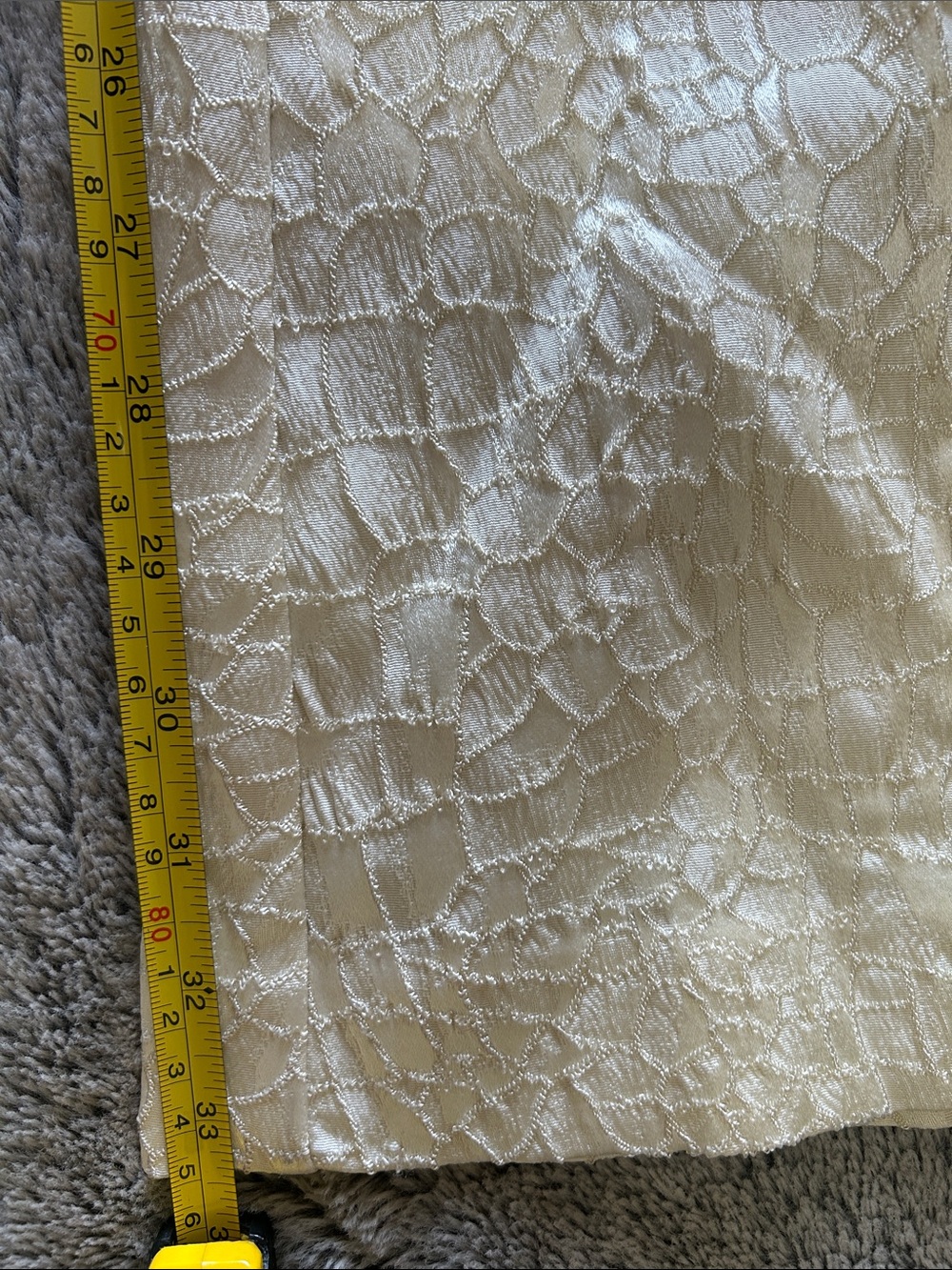 Cache Cream Croc-Embossed Pants - Picture 8 of 8